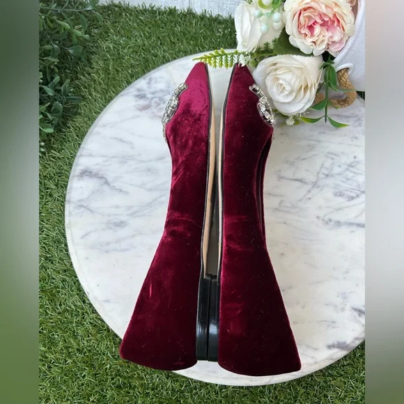 Larroudé
Lee Crystal-Embellished Bow Velvet Ballet Flats
$300 size 8 new - Picture 13 of 16